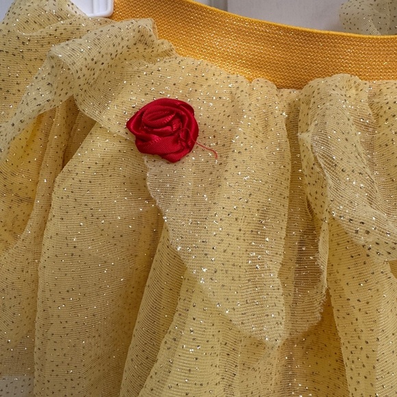 Disney Princess Beauty & the Beast 18M Girls Belle Yellow & Red Tulle Skirt - Picture 2 of 6